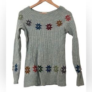 Sundance Star Embroidered Wool Sweater